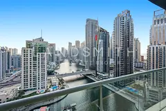 Spacious Bright 3 BR with Full Marina View on High Floor