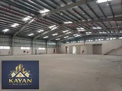 Warehouse for rent in Umm Al Quwain, 45,000 sq. ft., featuring a mezzanine, offices, and 600 kW of e