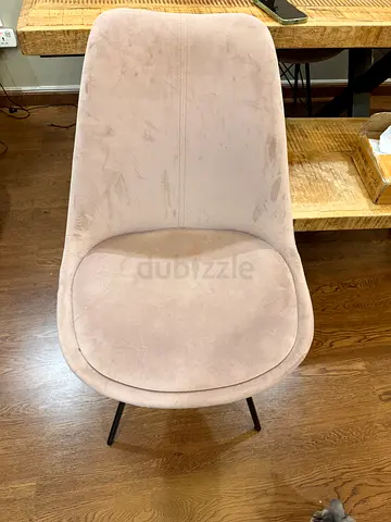 4 Purple/Lilac Velvet Dining Chairs with Metal Legs