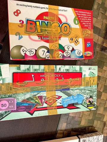 Board Games Monopoly and Bingo