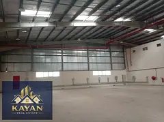 Warehouse for rent in Umm Al Quwain, 45,000 sq. ft., featuring a mezzanine, offices, and 600 kW of e