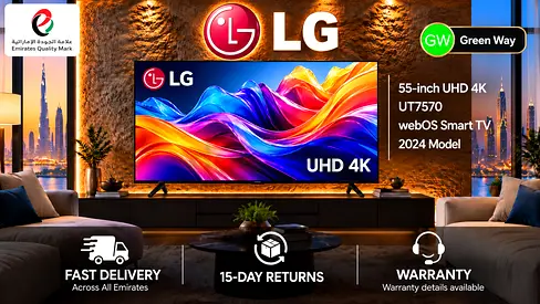 LG 55-inch UHD 4K Smart TV (2024 UT7570) - Excellent Condition