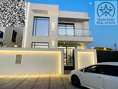 High-end, first-occupancy villa with spacious rooms and built-in