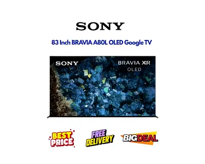 Sony 83 Inch Smart TV - OLED A80L 2023 - Original Box, All Accessories - FREE DELIVERY, WARRANTY