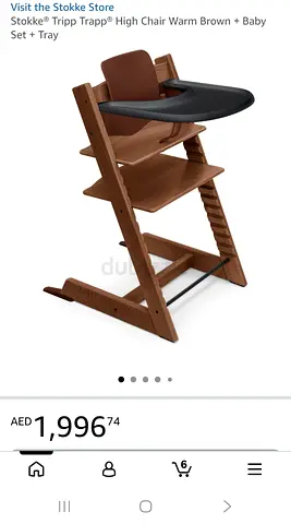 Stokke Tripp Trapp High Chair with Baby Set & Tray - Warm Brown