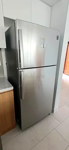 Samsung  brand Steel Top Freezer Refrigerator - Good Working Condition