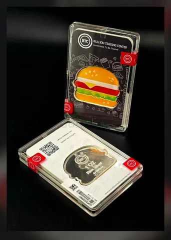 1oz burger silver ingot.