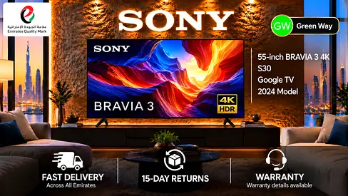 Sony BRAVIA 55" A3 4K HDR Google TV - 2024 Model (BRAVIA 3)