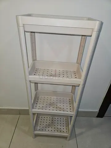 White 3-Tier Plastic Storage Shelf / Organizer