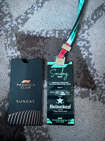 Paddock F1 Pass 2025