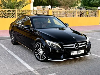 ///AMG Mercedes-Benz C200 2016, GCC Specs, Top Option, Original Paint, Perfect Condition