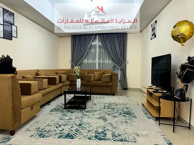 A fully furnished one-bedroom apartment in Al Qasba - Sharjah - Big tower - with internet - for monthly rent