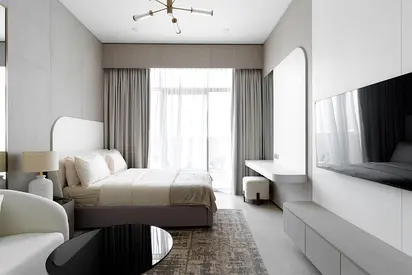 Modern studio | Contemporary interiors | Prime JVC location | Pearl House III by Imtiaz