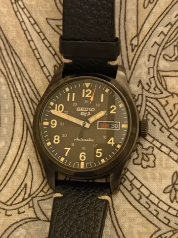 Seiko 5 Sports Automatic Watch – Black Dial – 24 Jewels