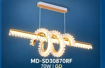 Modern LED Pendant Light 70W Gold - MD-SD30870RF