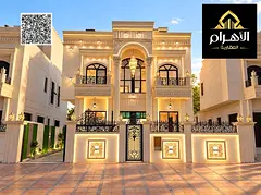 A luxurious two-story villa with a rooftop, situated in a prime location—with a mall behind it and