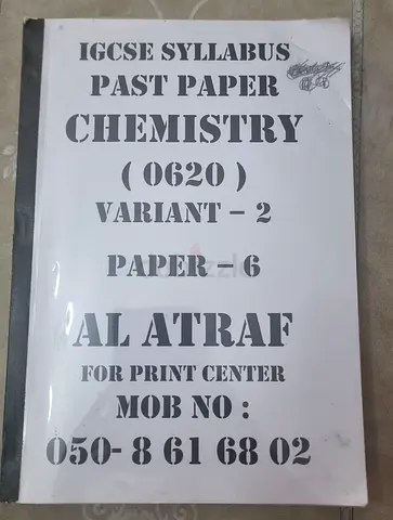 IGCSE Chemistry (0620) Past Papers - Variant 2, Paper 6 (Printed Compilation)