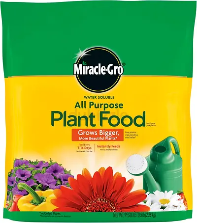 Miracle Gro Water Soluble All Purpose Plant Food, Instantly Fertilizes Plants, Waterproof B