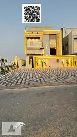 فيلا للبيع في عجمان منطقه الزاهية شامل رسوم التسجيل 5 غرف ماستر ومجلس وصاله وغرفه خادمه مع امكانيه التمويل البنكي