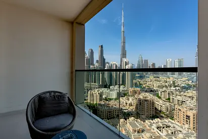 إطلالة كاملة على برج خليفة | طابق مرتفع | تصميم فاخر
