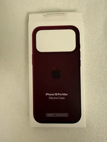 iPhone 18 pro max silicone case burgundy