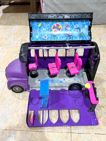 Monster high Purple Doll Play Bus with Fold-Out Interior and Seats