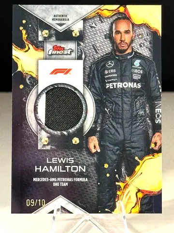 2024 Topps Finest Lewis Hamilton Black Relic /10