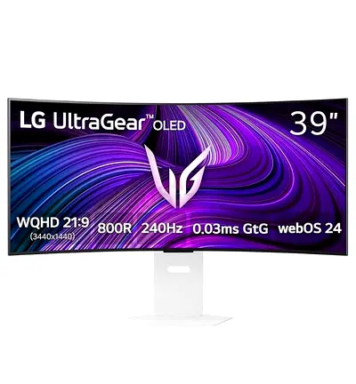 LG UltraGear 39" Curved OLED Gaming Monitor - 4K 240Hz, WQHD 21:9