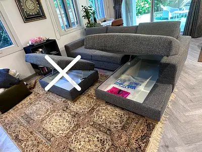 Perfect Like brand new Condition IKEA Sorvoline L Shape Sofa with Storage