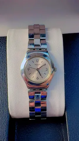 Silver Swatch Stainless Steel Women's Watch - Classic Small Dial