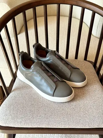 Zegna gray shoes