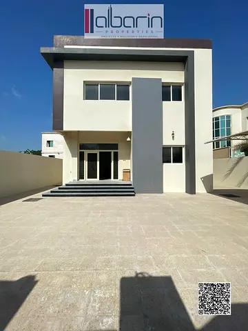Villa for sale in Al Rawda, Ajman; features 6 bedrooms, a majlis, and 2 living areas. The property spans 5,000 sq. ft. and is located near Sheikh Moha