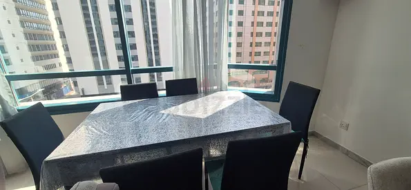 Rectangular 6-Seater Dining Table with Black Chairs