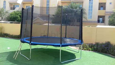 BLUE 14 FEET JUMP AND BOUNCE TRAMPOLINE