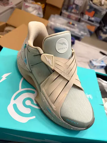Nike x RTFKT CryptoKicks iRL "Stone" auto-lacing sneakers, US 8, brand new in box