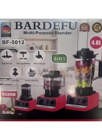 8 in 1 Blenders Machine 9500w Electric Food Processor Crest Silver Bardefu 8 in 1 Heavy Duty Commerc