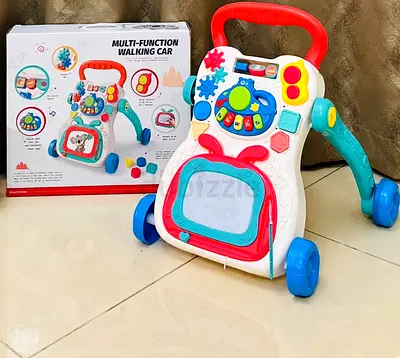 Multi-Function Baby Walking Car - Walker with Music, Drawing Board, Educational Toys