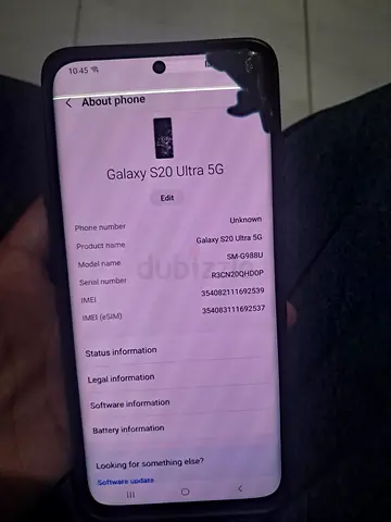 Samsung Galaxy S20 Ultra 5G - Good working condition