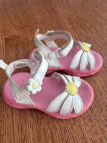 Carter’s Valery Daisy Sandals white pink US 6M / EU 22 13cm kids toddler