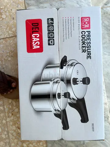 DelCasa 2-piece Pressure Cooker Set (5L + 3L) - Brand New in Box