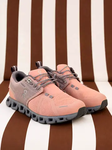 On Cloud Running 5 Shoes - Pink/Grey