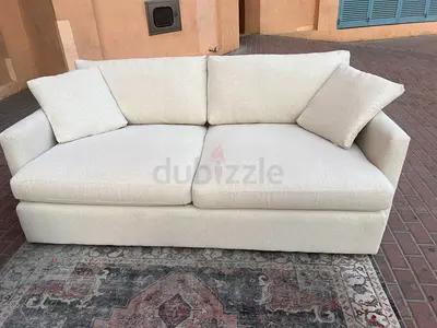 Crate&Barrel Lounge Deep feather filled Sofa Beige