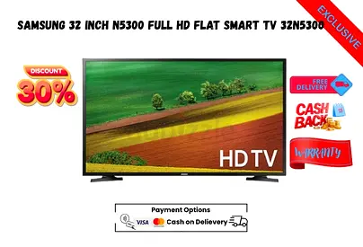 Samsung 32 Inch N5300 Full HD Flat Smart TV 32N5300-Free delivery-Warranty