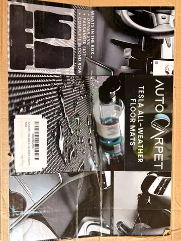 Brand New AutoCarpet Tesla All-Weather Floor Mats - Full Set (Driver, Passenger, Rear)