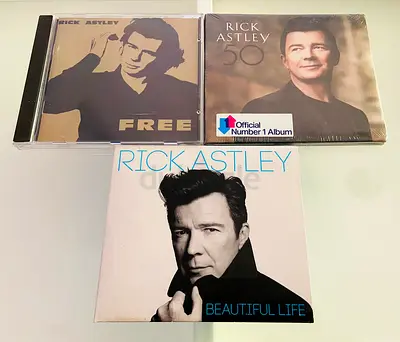 3 Rick Astley Music CD’s