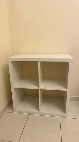 White 4-Cube Storage Shelf - Good Condition