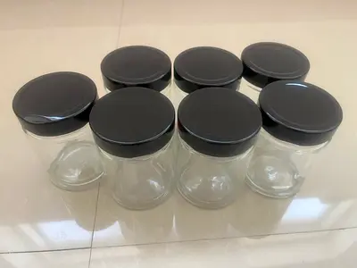 Set of 7 | Quality Glass Containers for Spice, Jam, Sweets