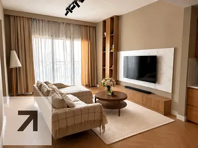 Furnished 2BR Apartment | Zahra Apartments 2A | Balcony & City View