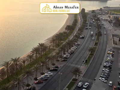 One month Free• Open Seeview 2bhk Flat Al Khan Corniche Sharjah.Free parking •gym,pool free • Central AC • Open view • Near Al Khan Corniche Area•