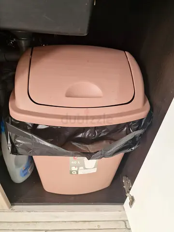 Pink 40L Kitchen Bin with Swing Lid - Good Condition
